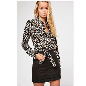Free People Modern Femme Denim Mini Skirt in Black | Size 2 NWT